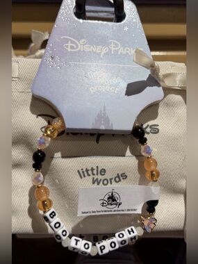Disney Parks 2026 Halloween Little Words Project Boo Winnie The Pooh Bracelet